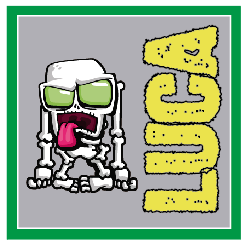 Stickers cuad. Zombies 16u Pers